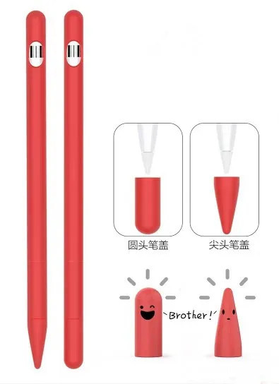 Мягкий силиконовый чехол для Apple Pencil совместимый со стилусом планшета iPad