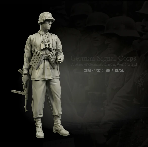 Европейский солдат из смолы 1/35 в сборе (50 мм)|Наборы для сборки моделей| |
