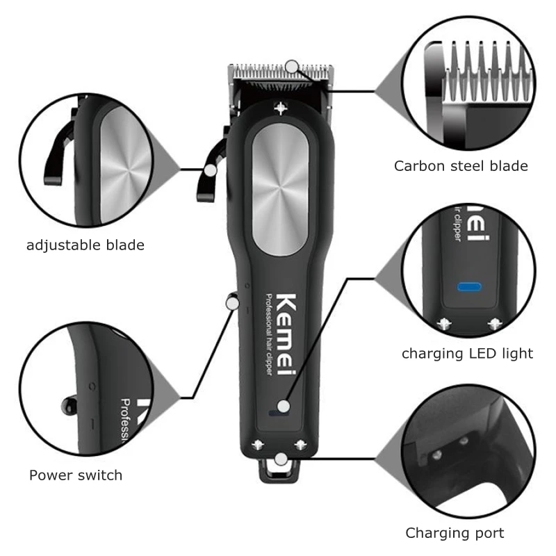 Аккумуляторная машинка для стрижки волос 100 240 В|Триммеры волос| |