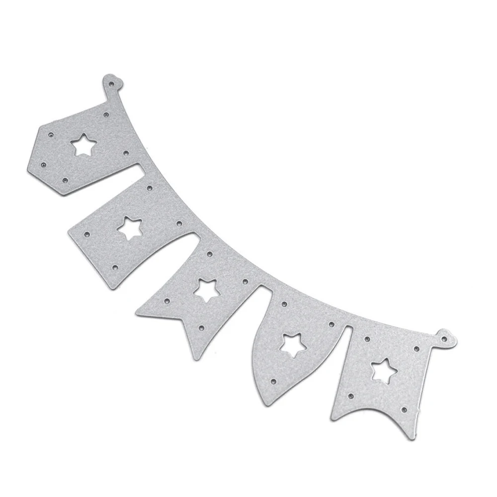 Металлический углеродная Подвеска из стали в форме флага баннер Стиль тиснение