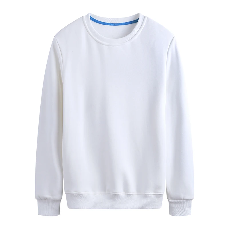 white YOTEE трендовый худи свитшоты осень зима круглый вырез на заказ длинный рукав женская и мужская Спортивная рубашка - Цвет: white
