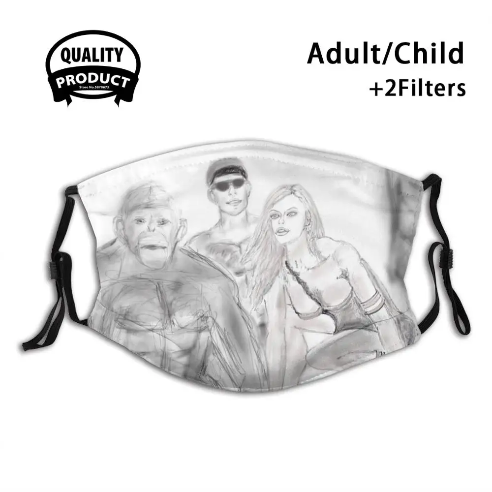 Маска для лица Caitlin с фильтром от пыли мужчин женщин детей девочек мальчиков