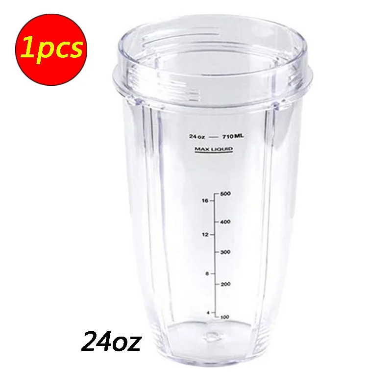 1PCS Portable 24 oz Ounce Cup Spare Replacement Parts Accessories for Nutri Ninja Auto-iQ 900W 1000W and Duo Blenders Juicer
