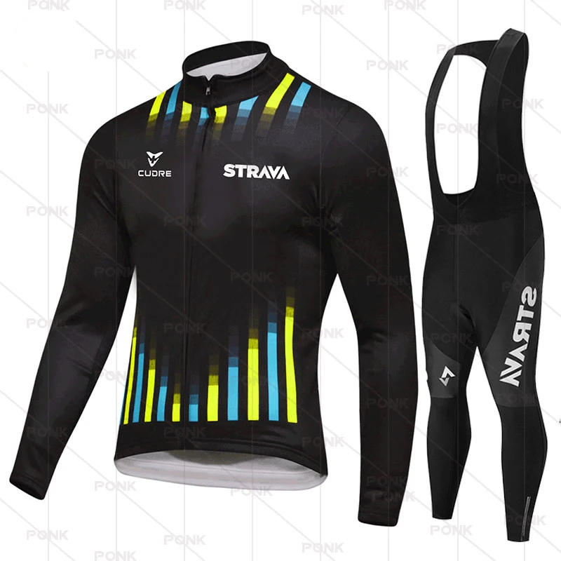 

Трикотажная футболка Strava мужская с длинным рукавом, одежда для езды на велосипеде, триатлона, Униформа, брюки-комбинезон, весна 2021