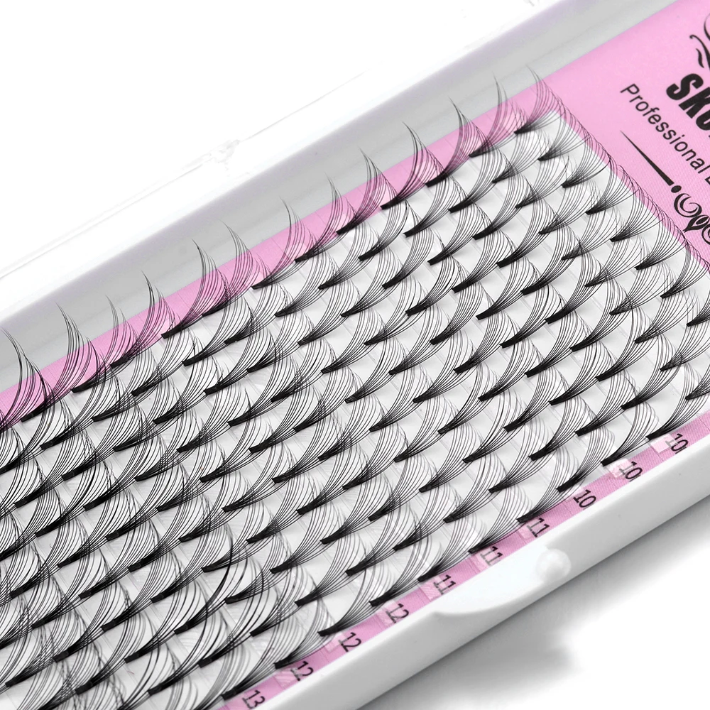 16 рядов 3D ~ 10D русские готовые объемные веерные ресницы для наращивания с тепловым