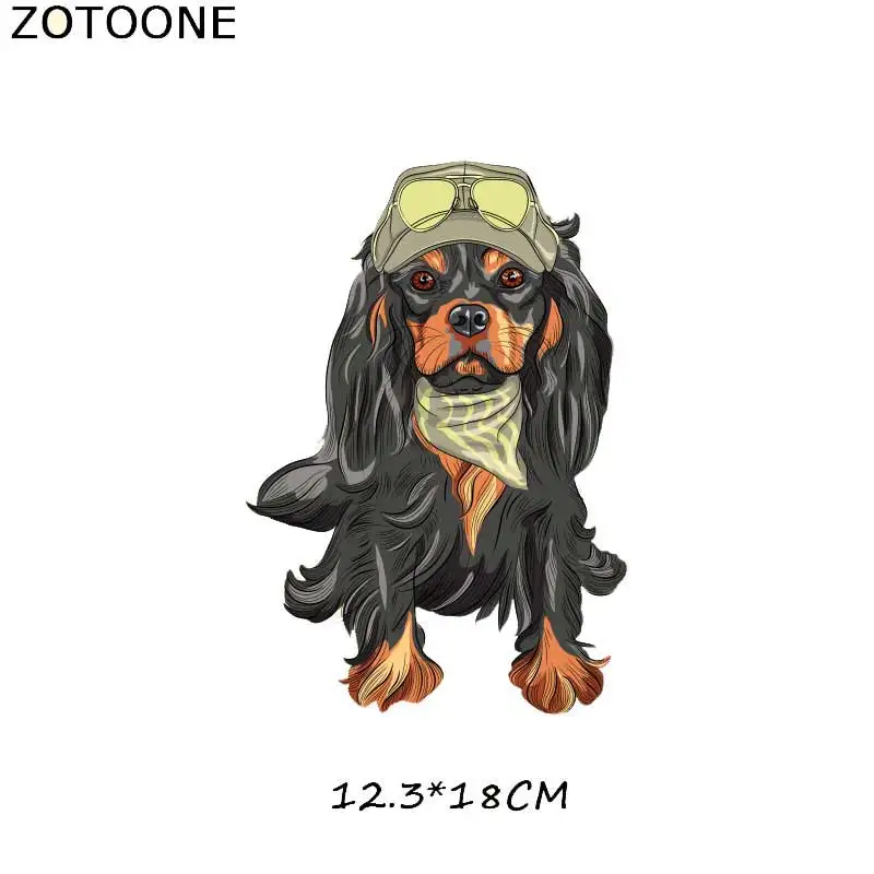 ZOTOONE милая собака мультфильм Железная на патч для детей наклейка на одежду DIY животных Тепловая аппликация передачи для футболки с принтом G - Цвет: 180