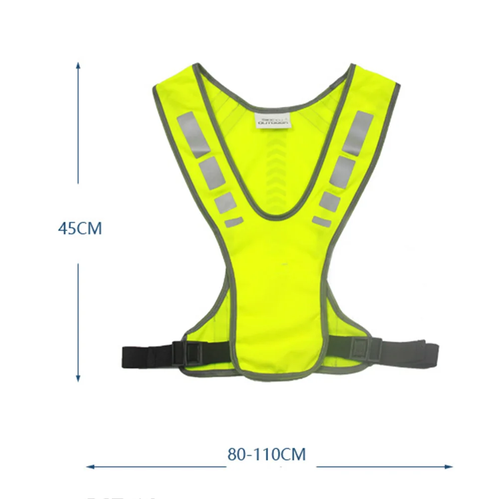 

Cycling Vest Unisex Traffic High Visibility Night Outdoor Safety Reflective Adjustable Waist Harness Jogging Running Soft