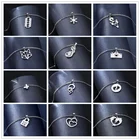 Женское колье из нержавеющей стали, простое длинное прямоугольное ожерелье с подвеской