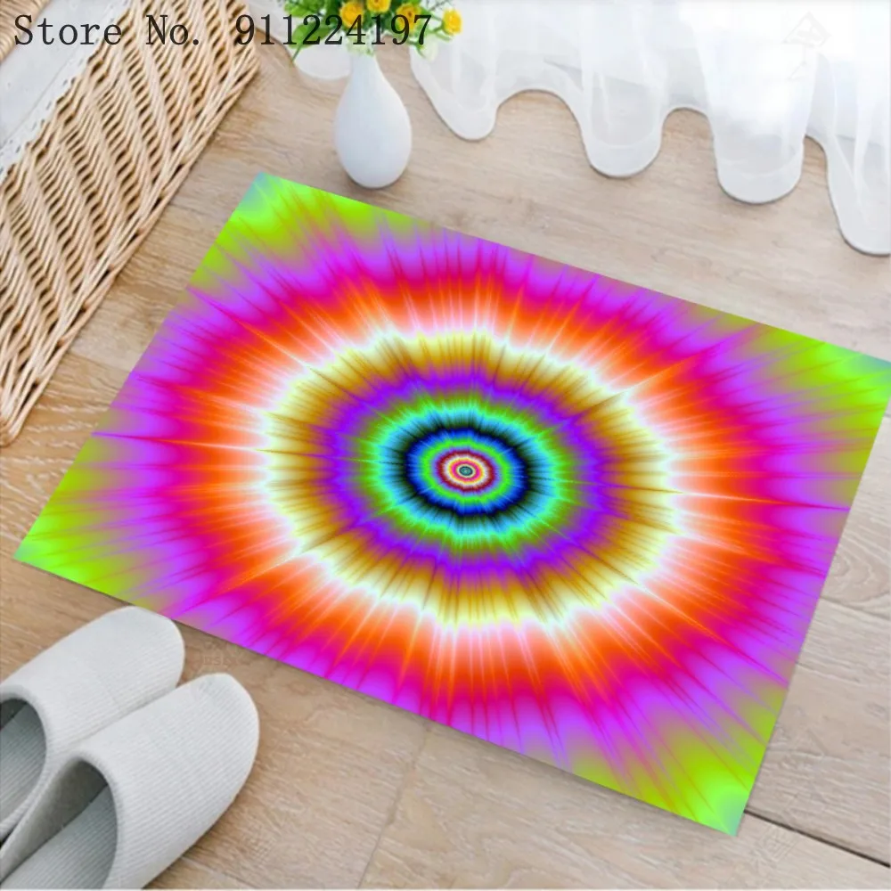 

Модные ковры 3d окрашенный вручную принтом коврики в ванную коврик Радуга тапочки отличного качества; Украшение ковер для гостинной бархат ...