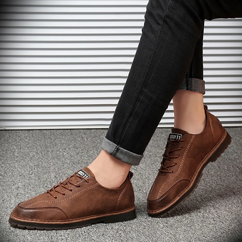 Мужские Формальные туфли из натуральной кожи Оксфордский бизнес Свадебные