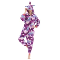 adult anime purple unicorn kigurumi onesie costume for women animal party onepieces sleepwear child disguise home clothes girl