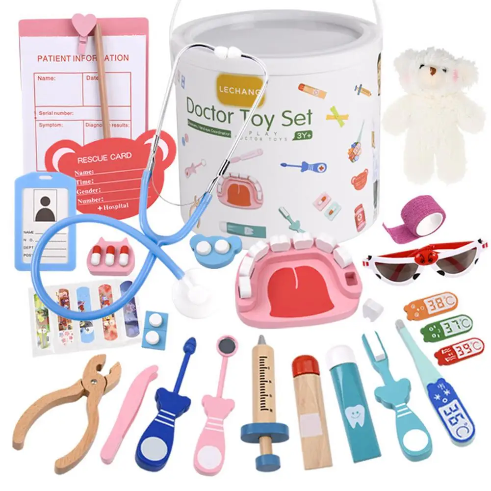 

Educational Doctor Toys Pretend Play Toys Little Doctor Kits Hospital Medical Center Portable Role Play Set for Boys Girls