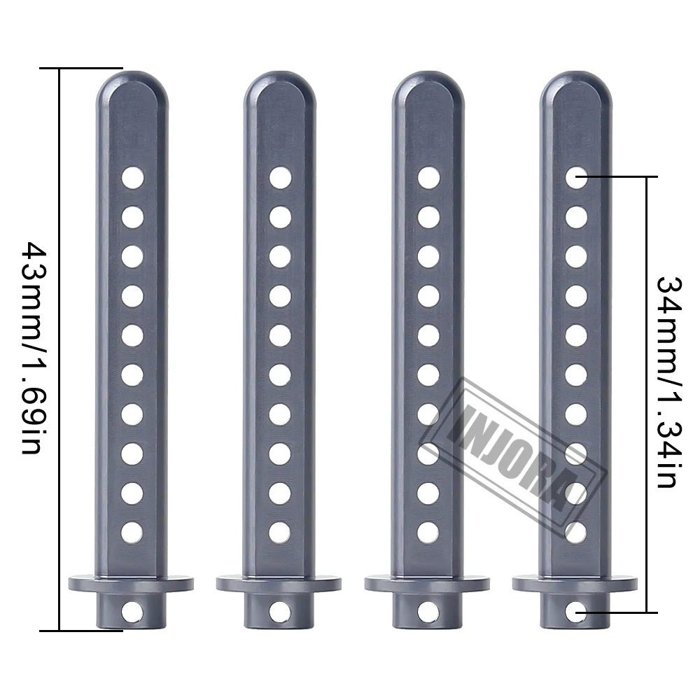 injora 4 шт металлический радиоупр