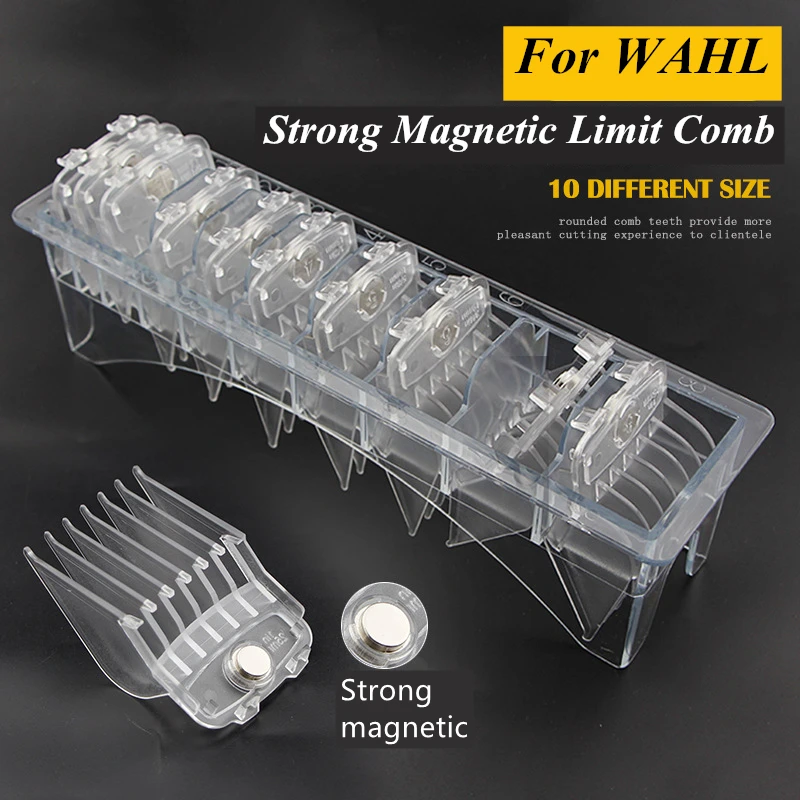 10PCS Limit Comb For WAHL Strong Magnetic Hair Clipper Cutti