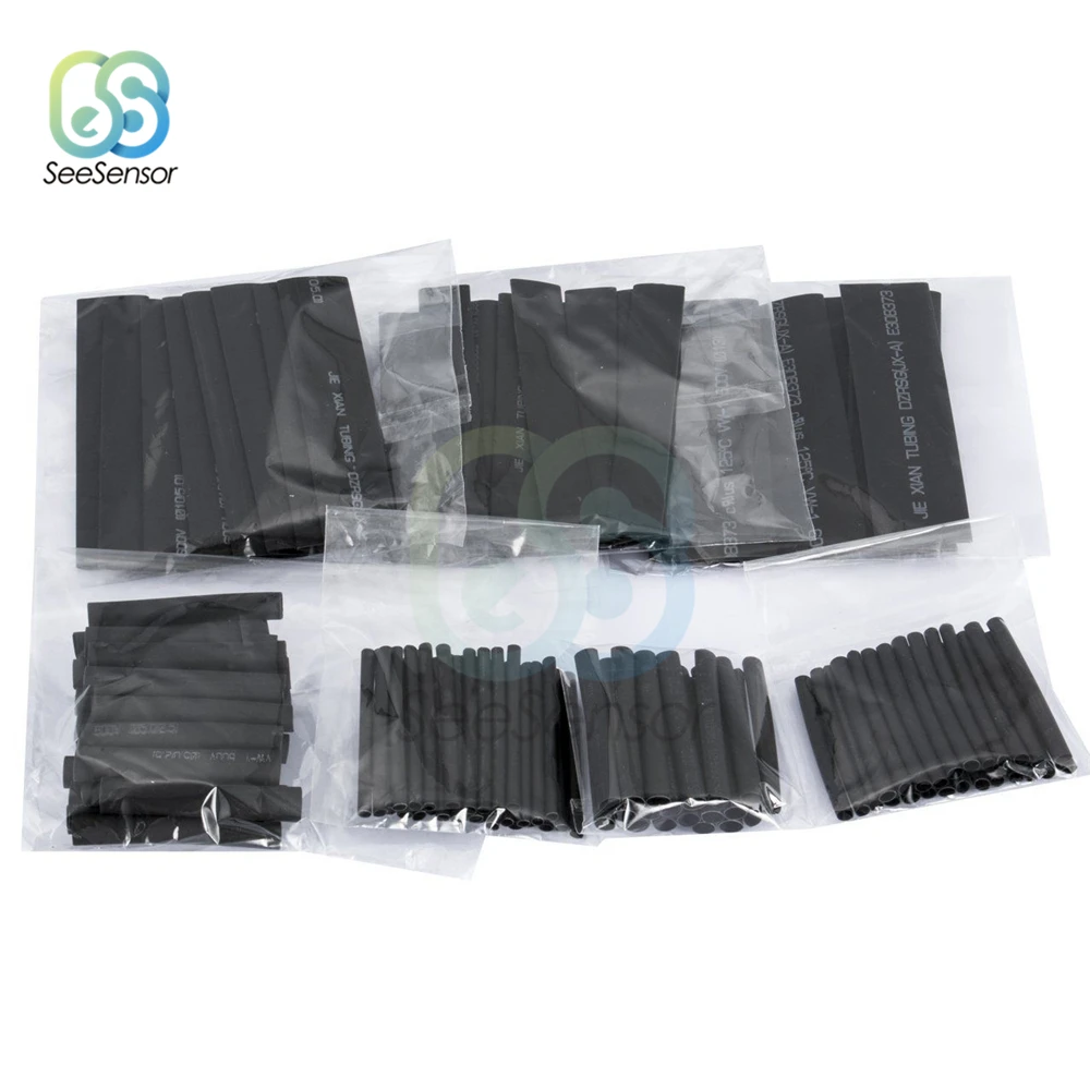 1 Набор 127 шт. полиолефиновые автомобильные трубки для электрокабеля