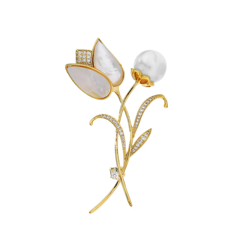

brooch female south Korean fashion luxury natural shell brooch brooches suit coat high-grade deserve to act the joker
