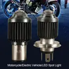 Светодиодные лампы для мотоциклов, 10 000 лм, H4, H6, BA20D, 9-80 в