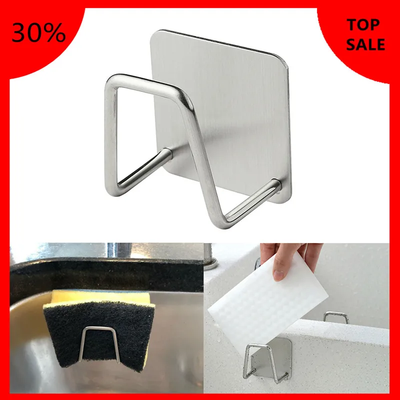 

Кухня Нержавеющая сталь подставка для спонжей самоклеющиеся раковина губки слив сушилка Кухня аксессуары для раковины органайзер для хра...