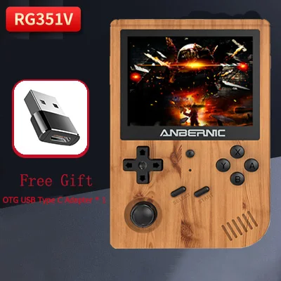 

RG351V Retro Games Built-in 16G RK3326 Open Source 3.5 INCH 640*480 RG351V Retro Mini Handheld Game Player Game For PS1 kid Gift
