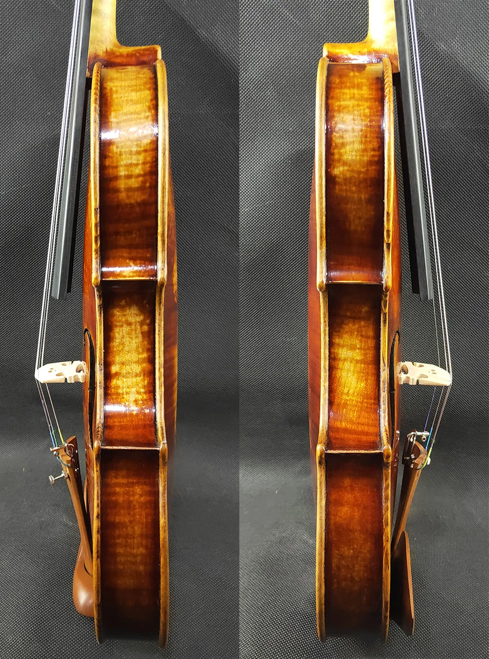 Костная гайка! Действительно впечатляющая мастерская скрипка 4/4 #2387 русская ель и