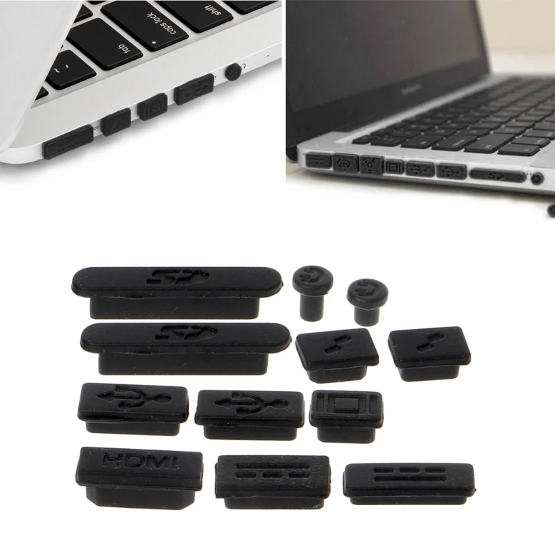 

12Pcs/Set Silicone Anti-Dust Plug Stopper Kit for macbook Air Pro Retina 11" 13" 15" 16FB
