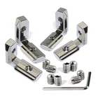 16 шт.20 шт. L-образный внутренний угловой соединительный кронштейн для алюминиевого профиля 20203030 дюйма (с винтом + ключом)