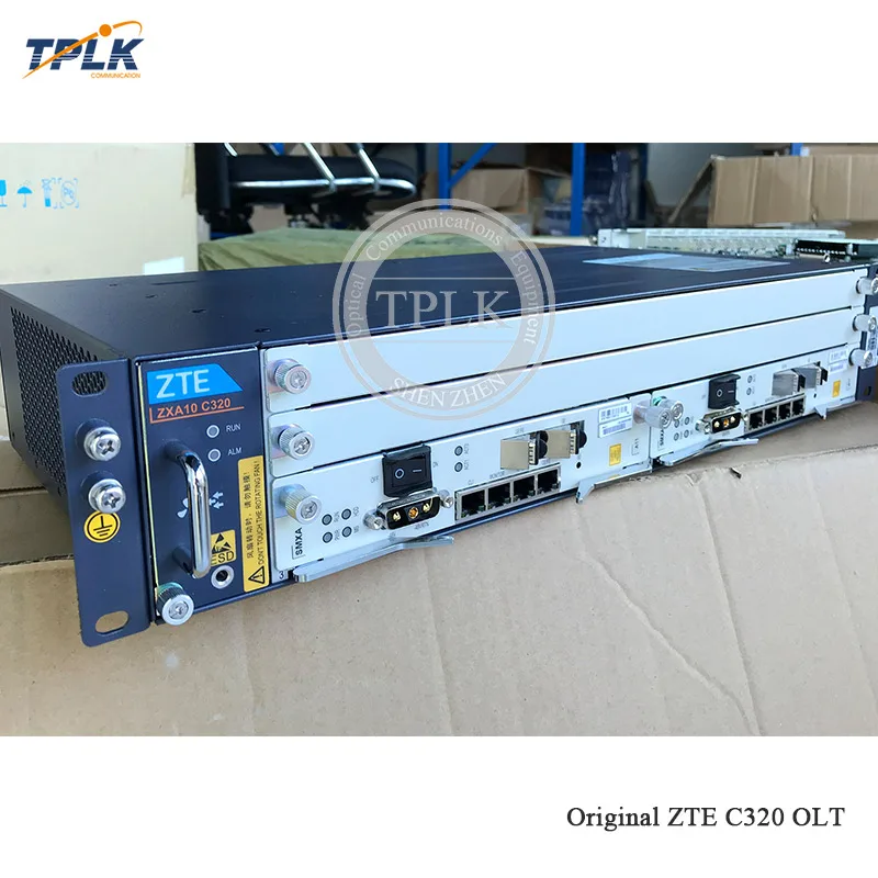 AliExpress горячая Распродажа оригинальные мини zte C320 шасси OLT GPON с 2* 1GE SMXA/1 карточная игра, постоянного тока(-48/72 V) Источник питания английской прошивкой