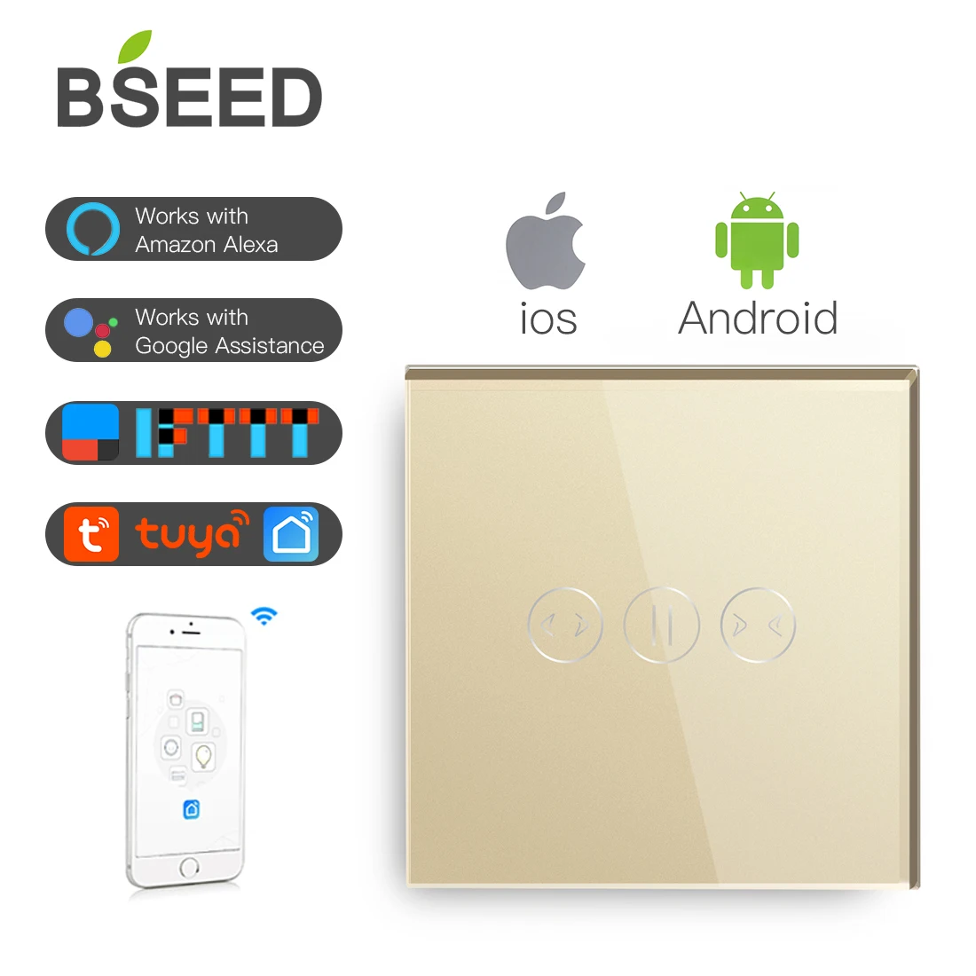 

Беспроводной умный выключатель для штор BSEED