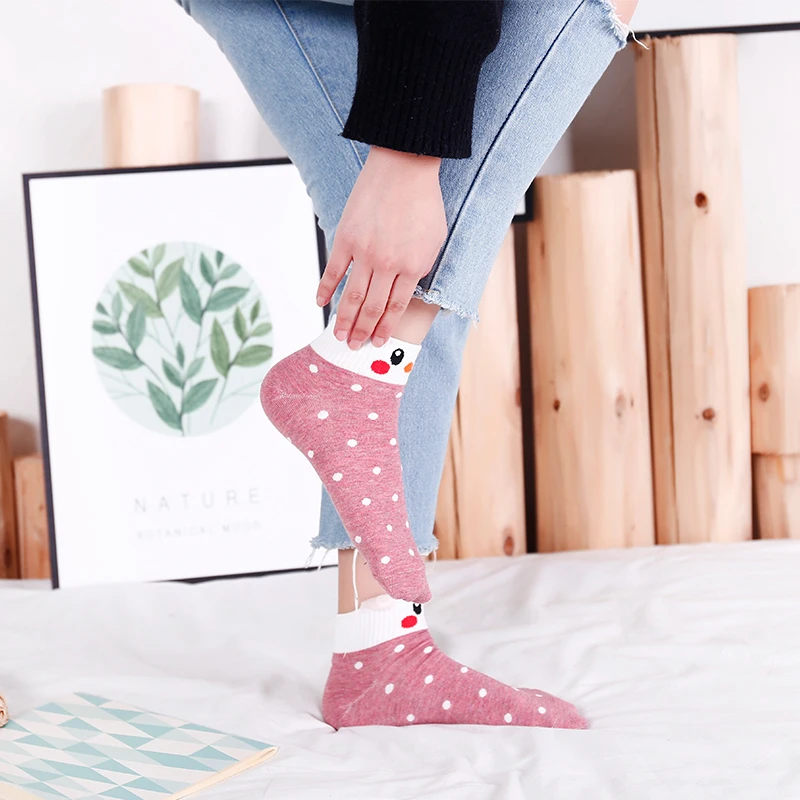 1 пара женские хлопковые носки с вышивкой|Чулки| |