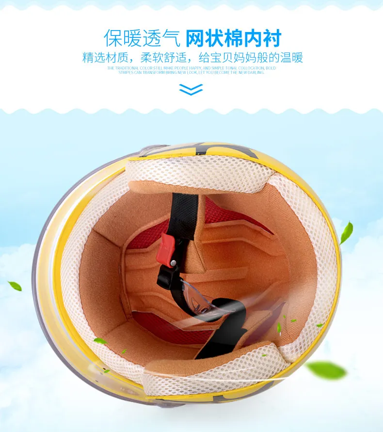 Children Motorcycle scooter Helmet 3/4 Open Face halmet motocross vintage casque Moto Casque Casco motocicleta Capacete | Автомобили и