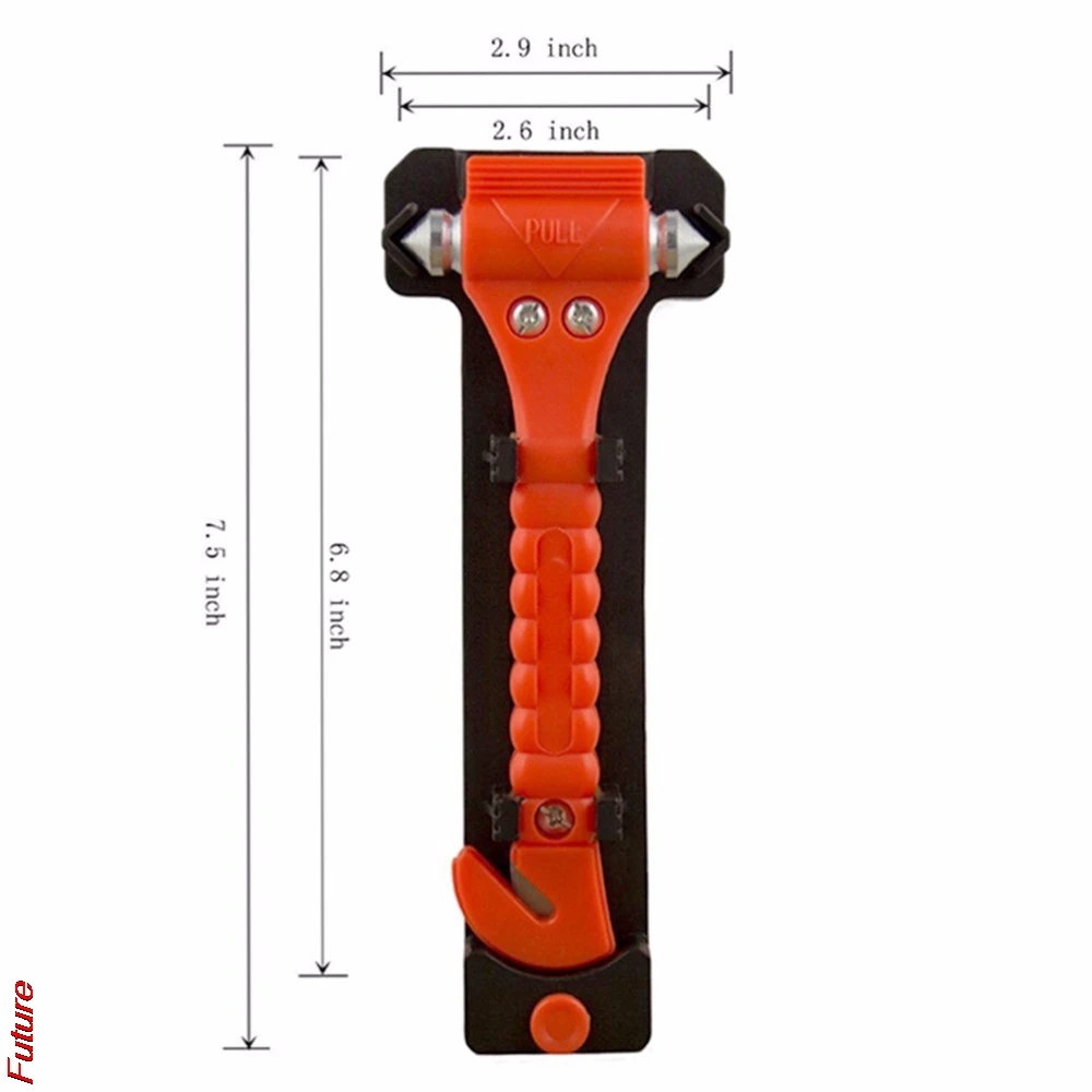 

New Product Portable Outdoor Survival Safety Hammer Driving Car Seat Belt Cutter Emergency Escape Supplies