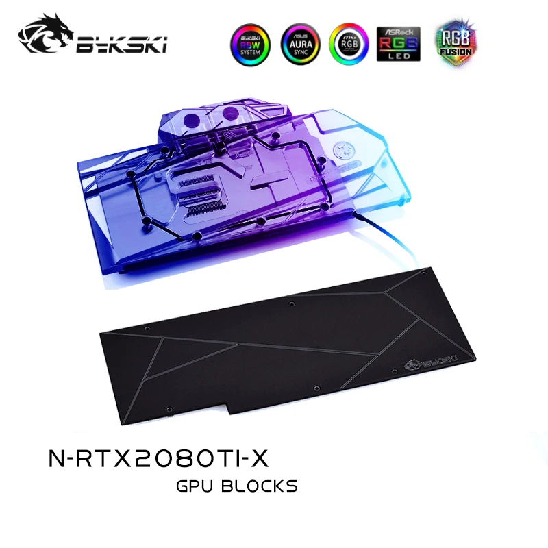 Bykski N RTX2080Ti X графический процессор блок для NVIDIA GeForce RTX 2080/2080ti/TITAN Founders Edition Графика