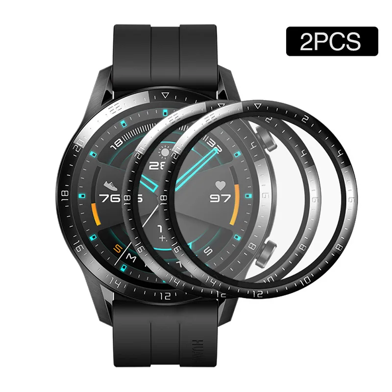 

2pcs Soft Fiber Protective Glass Film For Huawei Watch GT 2 E GT2 46mm 42mm 2E GT2E Curved Smartwatch Full Screen Protector film