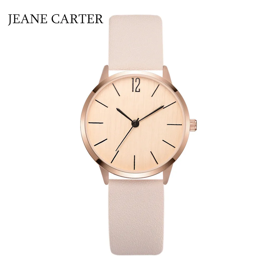 Часы наручные женские с браслетом Модные Простые аналоговые кварцевые кожаным