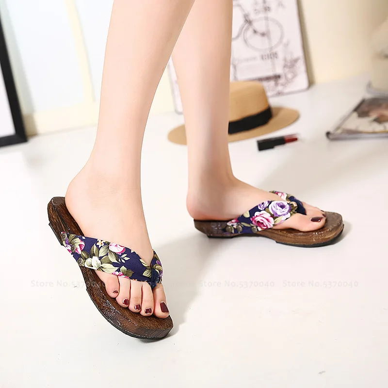 Женские Искусственные японские традиционные Сабо Geta китайские деревянные