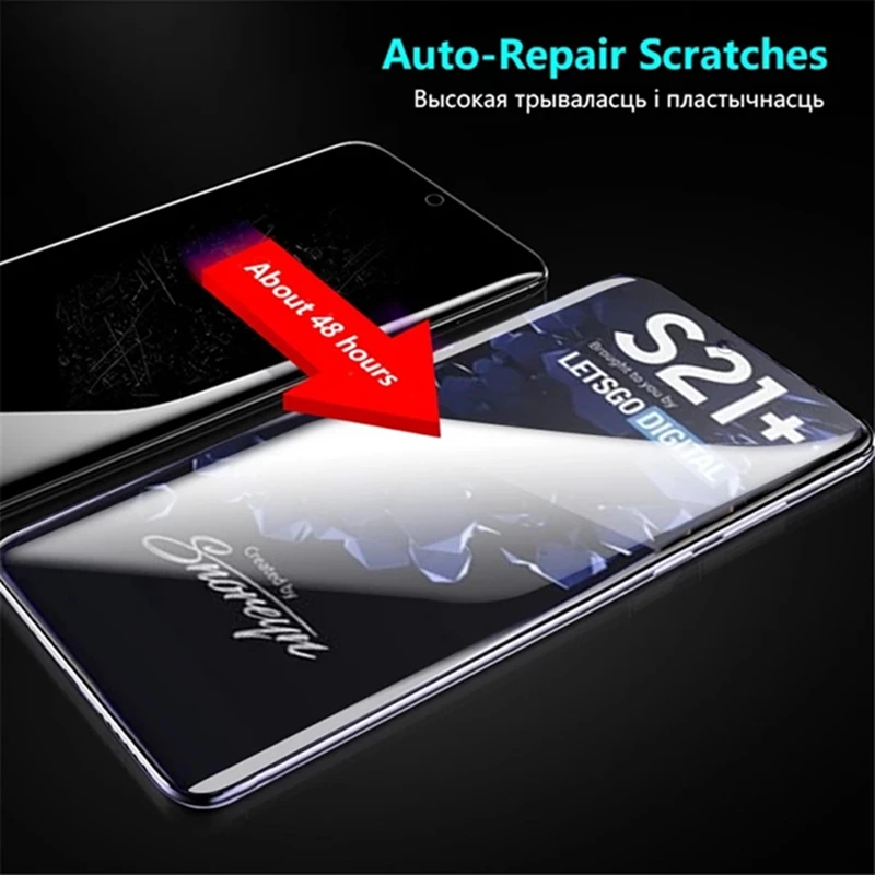 Pel&iacute;cula de hidrogel para Samsung S20, S21, S10 Plus, Note 20, 21, protectores de pantalla Ultra para Samsung Note 8, 9, 10 Plus, S10E, S20FE, no cristal-3