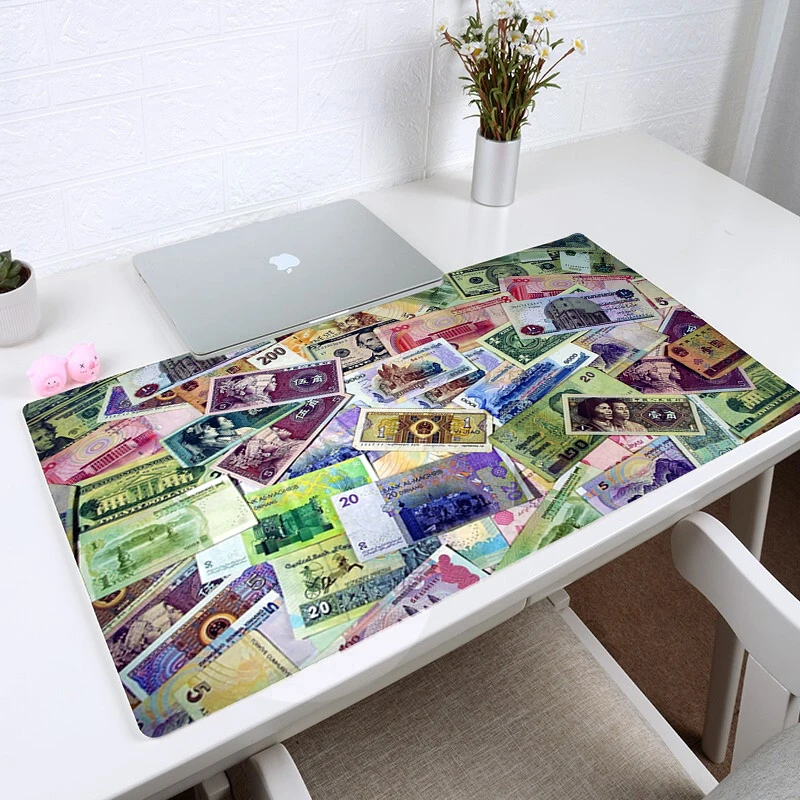 

Money Mousepad Rubber Material Anti-Skid Mouse Pad Can Be Used for Office Games