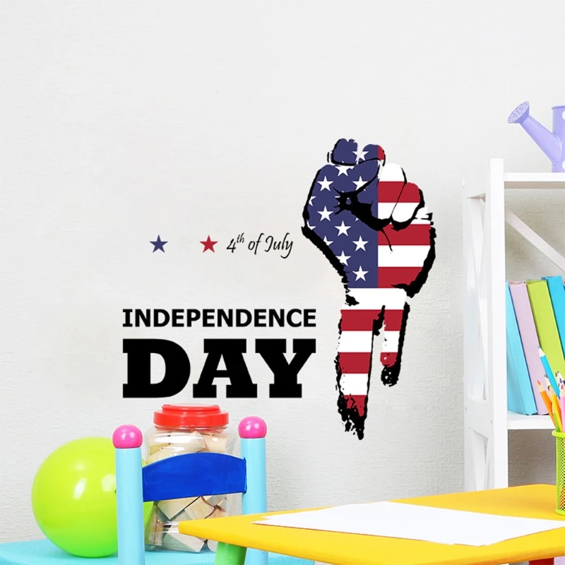 

American Independence Day Wall Sticker DIY Wall Sticker Delicate Home Bar Decor