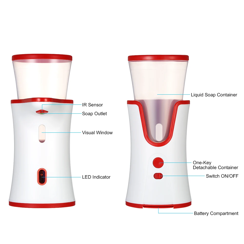 Автоматический дозатор жидкого мыла с ИК-датчиком 250 мл | Дом и сад
