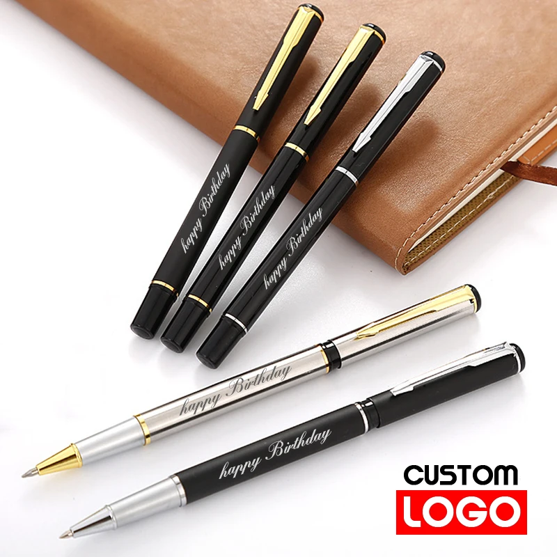 

Metal Ball-point Pen Gel Pen Water-based Pen Advertising Signature Pen Custom Logo Lettering Engraved Name Stationery Wholesale