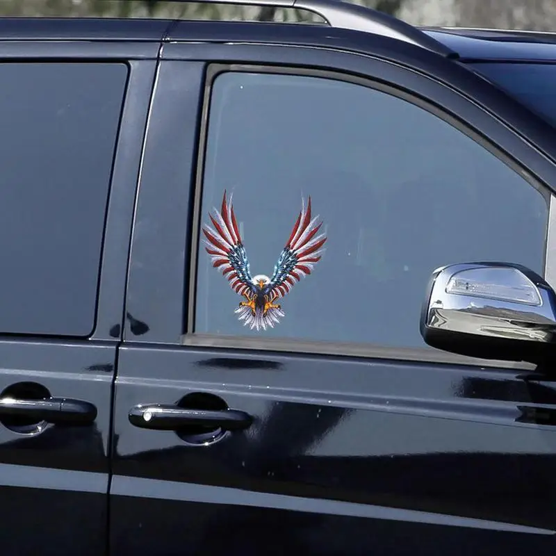 1 шт. ПВХ 13 см * 15 персональный Американский Орлиный флаг белоголовый Орел