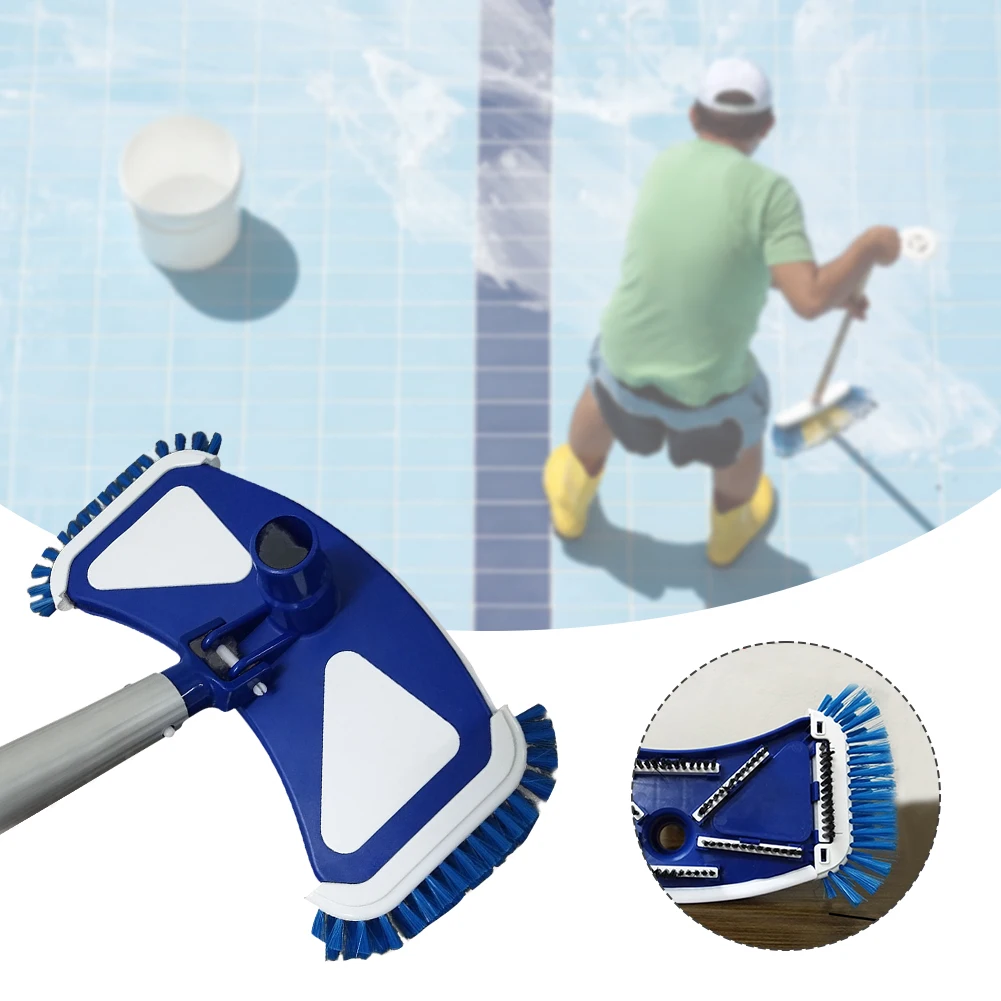 

Swimming Pool Brush 14 inch Reusable Cleaning Tool Floor Wall Universal Bathroom for Cleaning Round and Oval Swimming Pools