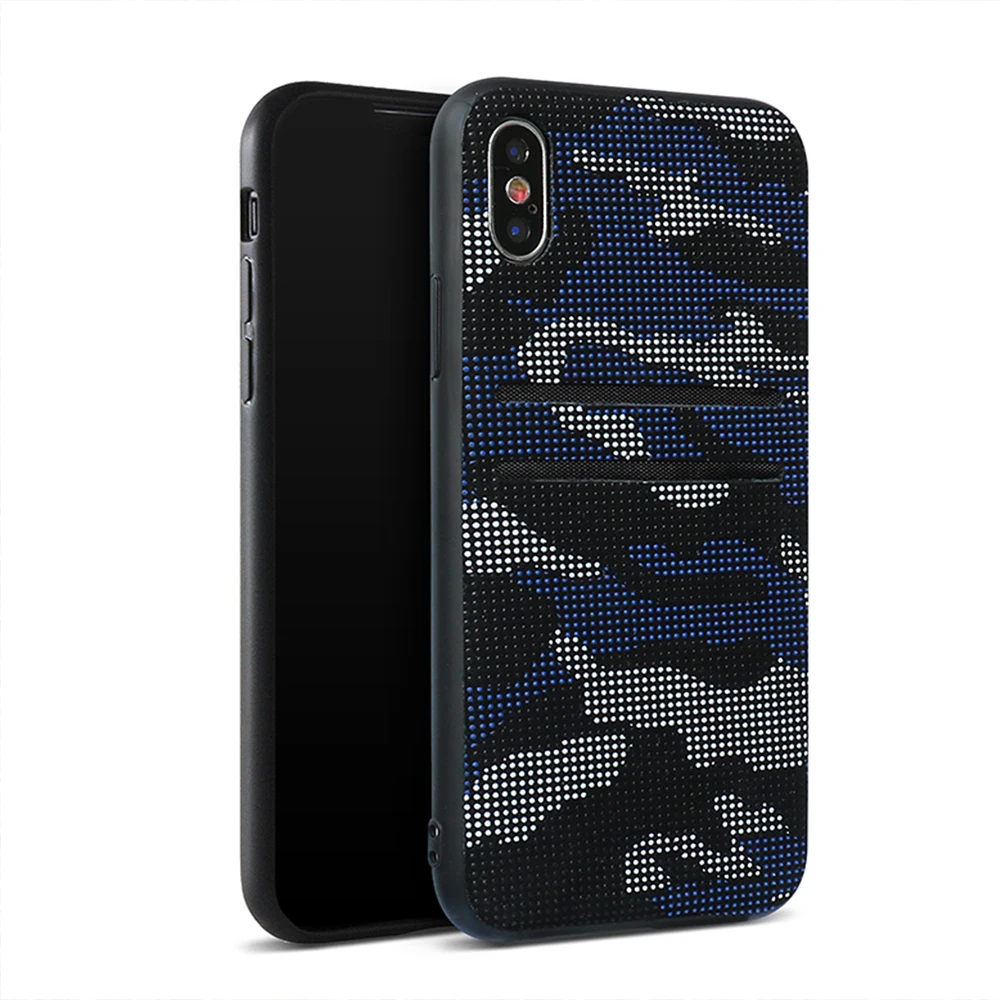 Модный камуфляжный чехол для телефона iphone X с двумя слотами карт 6 6s Plus 7 7Plus 8 8Plus XS