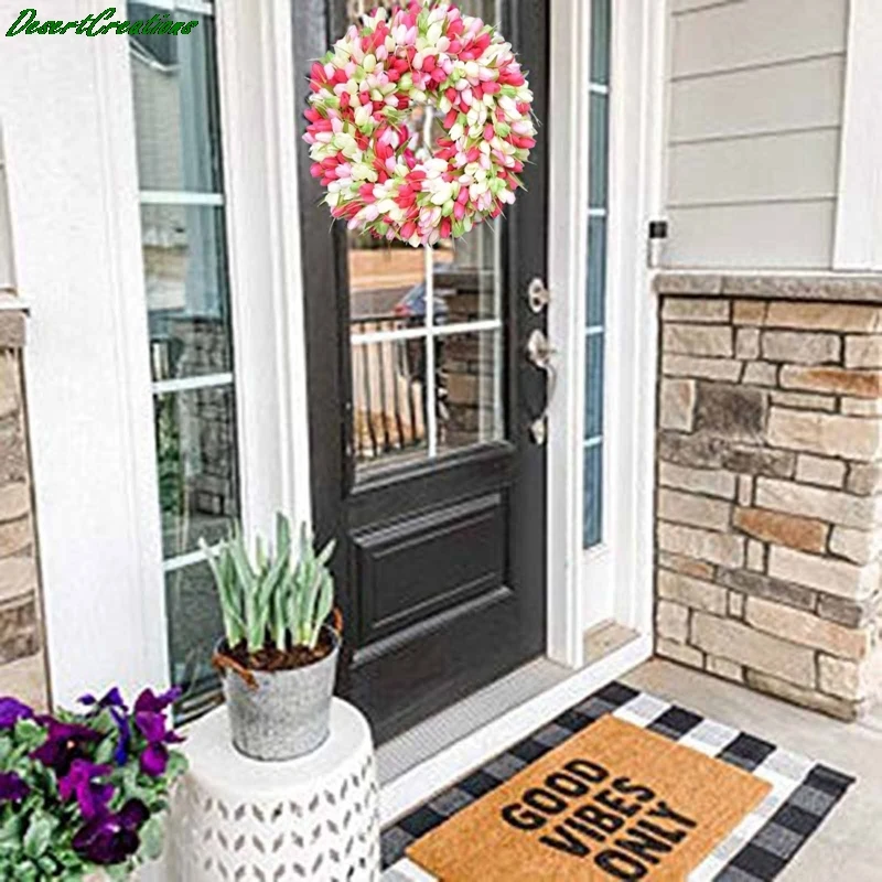 

Door Decoration Hanging Simulation Garland Flower Home Decoration Wall Decor Wedding Wreath Artificial Garland Home Decor