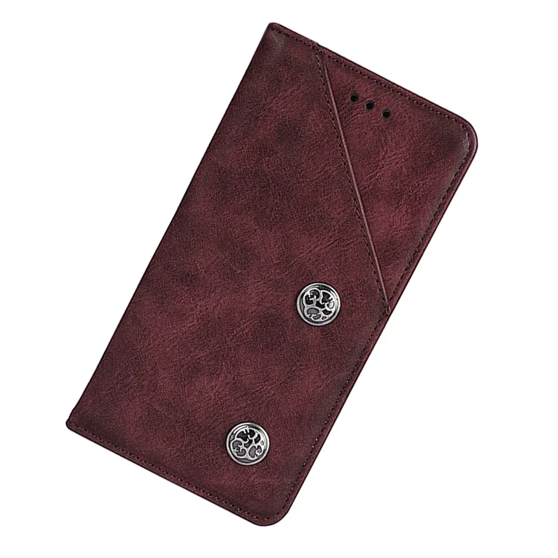 vintage red Чехол-бумажник на huawei honor 10 кожаный чехол-книжка винтажные чехлы для телефонов бампер для honor 10 book 360, полный защитный корпус,чехол для honor 10 - Цвет: vintage red