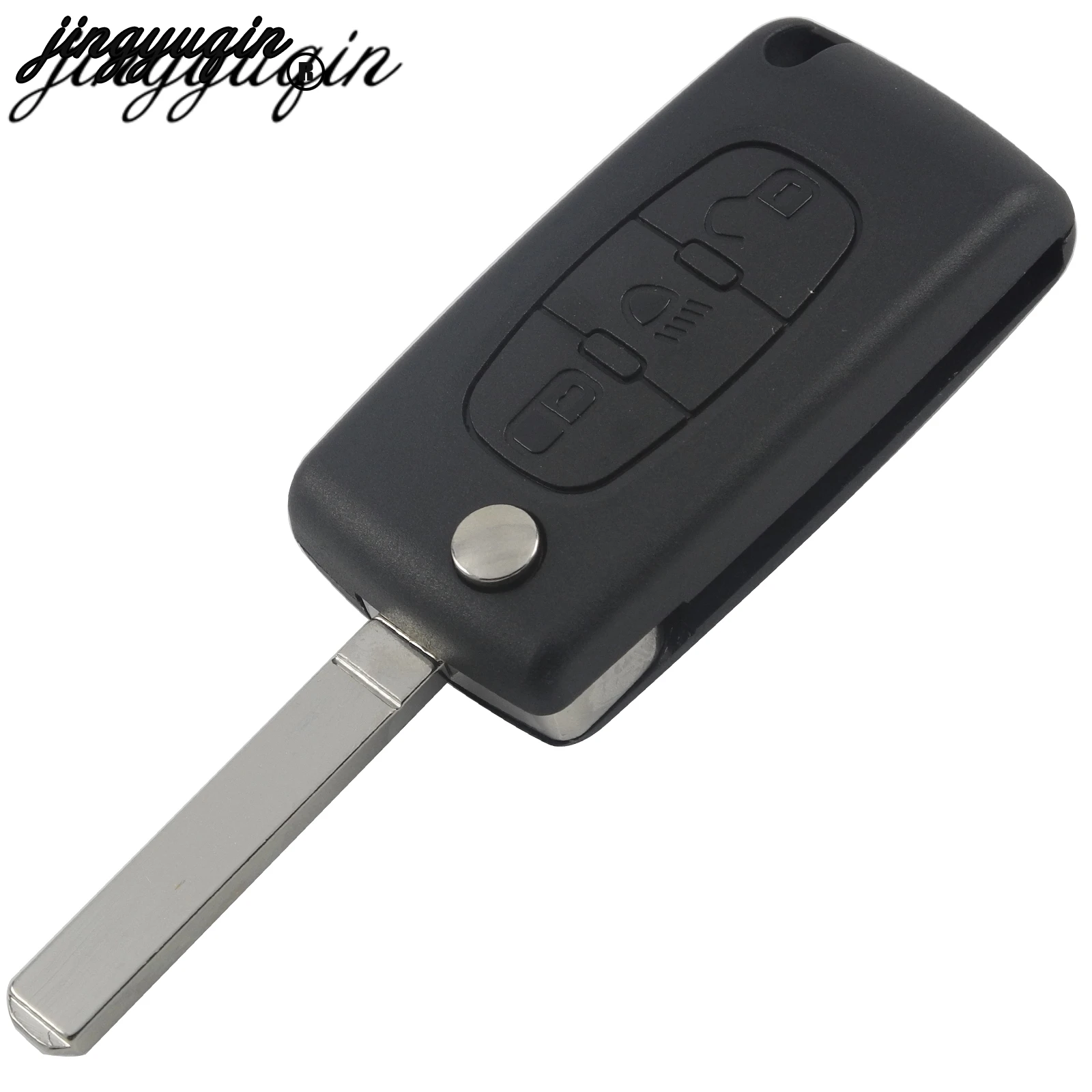 Jingyuqin VA2/HCA для Peugeot 207 307 308 407 807 607 2/3 кнопки Citroen C2 3 4 5 6 откидная оболочка ключа