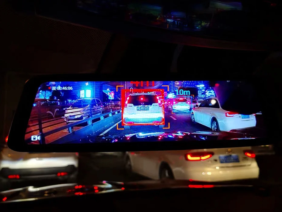 WHEXUNE 4G Автомобильный видеорегистратор Android Touch ADAS Dash Cam Автомобильное зеркало заднего вида 10 дюймов видеорегистратор двойной объектив gps навигатор рекордер WiFi