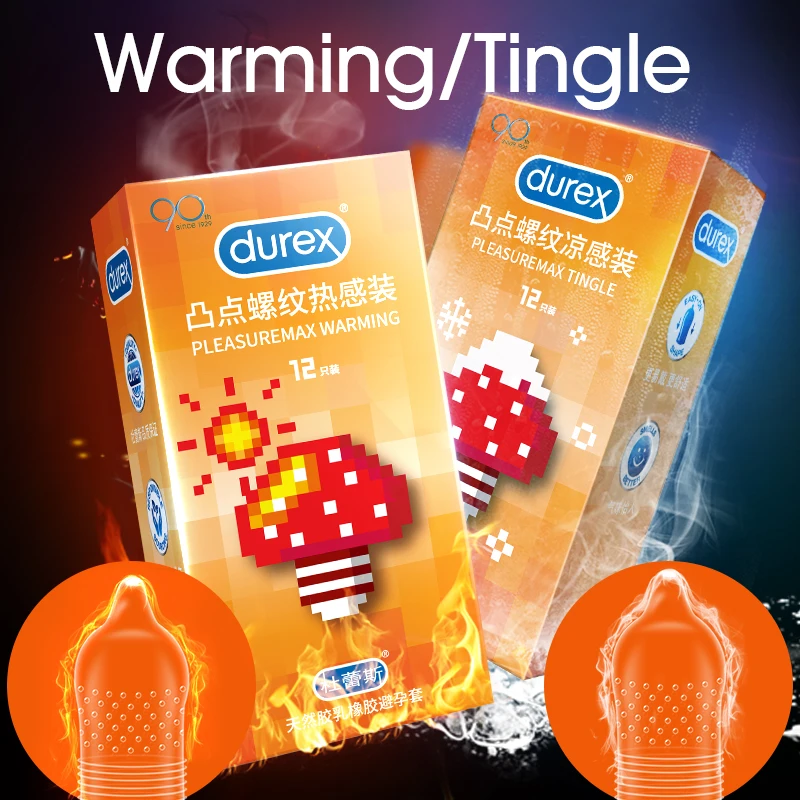 Durex оригинальные 40 шт. противопожарные контрастные презервативы большие точки