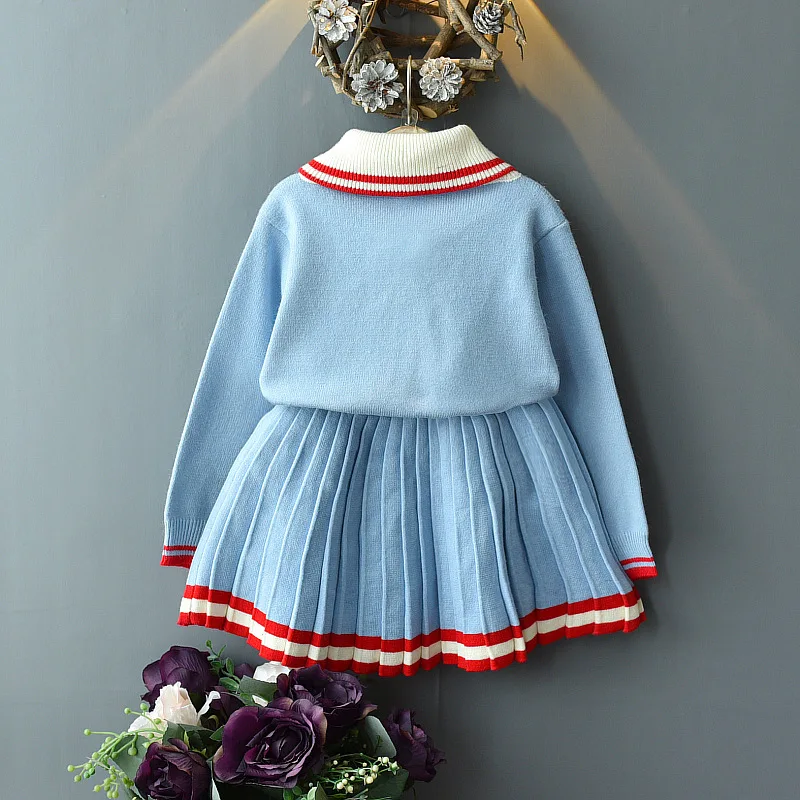 Осень-зима 2020 новые комплекты детской одежды костюм для школьниц в школьном