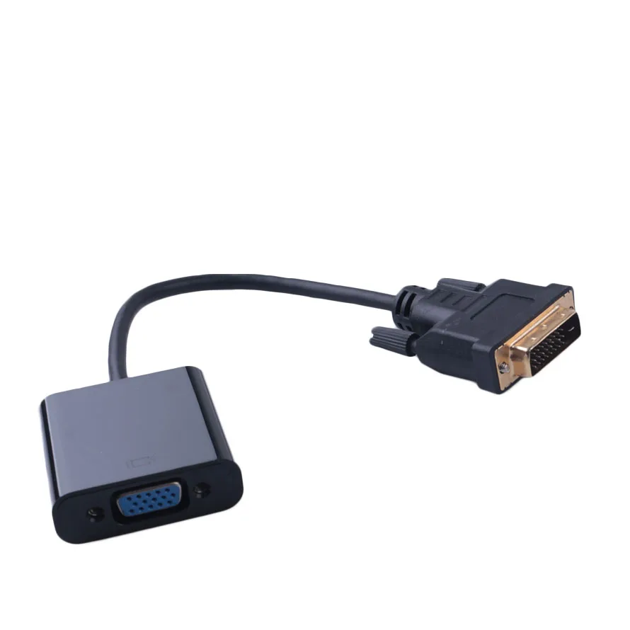 Переходник DVI/VGA Full HD 20 см 1080p видеоконвертер 25-контактный в 15-контактный для ПК |